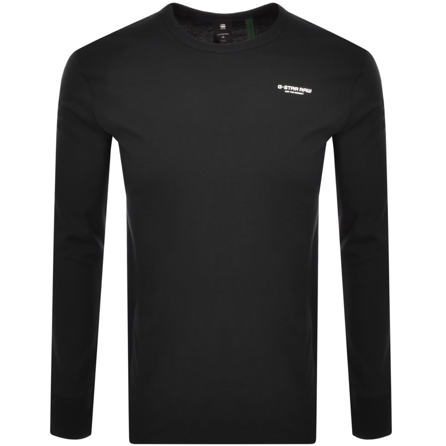 Alternative Image for ProductG Star Raw Base Crew Long Sleeve T Shirt Black1